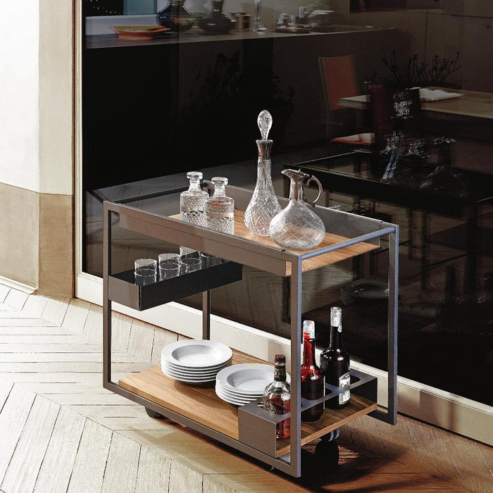 MOJITO Wood Trolley Bar