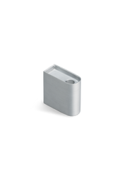 Monolith candle holder Low Aluminium