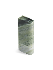 Monolith candle holder Tall Mixed green marble