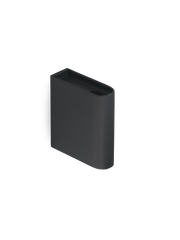 Monolith candle holder Wall Black painted steel