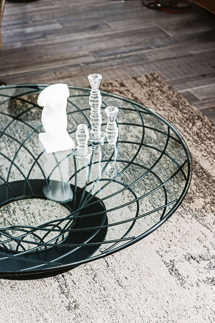 【美品】Cattelan Italia Nido Coffee Table Nido Geometric Glass Coffee Table by Cattelan Italia - MIG