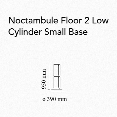 Flos Noctambule Low Cylinders Small Base Floor Lamp - MyConcept Hong Kong