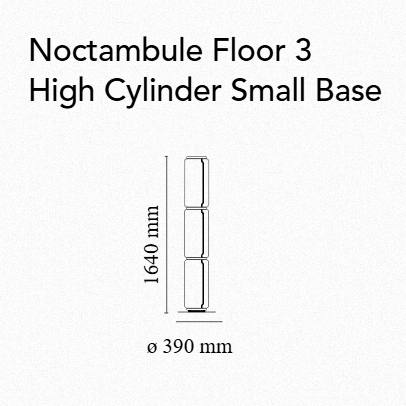 Flos Noctambule High Cylinders Small Base Floor Lamp - MyConcept Hong Kong
