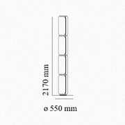 Flos Noctambule 4 High Cylinders Big Base Floor Lamp - MyConcept Hong Kong
