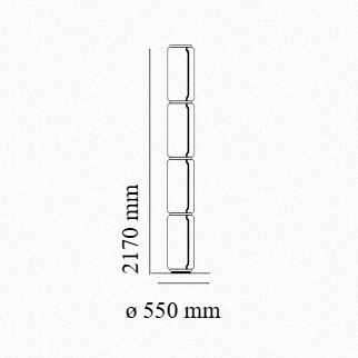 Flos Noctambule 4 High Cylinders Big Base Floor Lamp - MyConcept Hong Kong