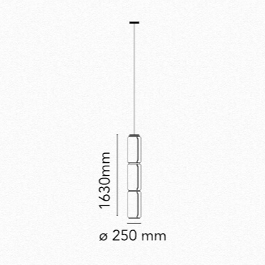 Flos Noctambule Suspension 3 High Cylinders - MyConcept Hong Kong