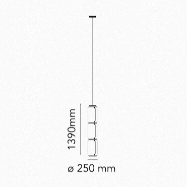 Flos Noctambule Suspension 3 Low Cylinders - MyConcept Hong Kong
