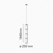 Flos Noctambule Suspension 4 Low Cylinders - MyConcept Hong Kong