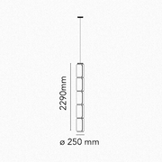 Flos Noctambule Suspension 5 Low Cylinders - MyConcept Hong Kong