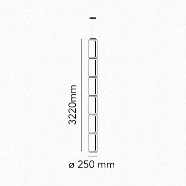 Flos Noctambule Suspension 6 High Cylinders - MyConcept Hong Kong