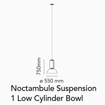 Flos Noctambule Suspension Low Cylinders & Bowl - MyConcept Hong Kong