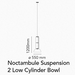 Flos Noctambule Suspension Low Cylinders & Bowl - MyConcept Hong Kong