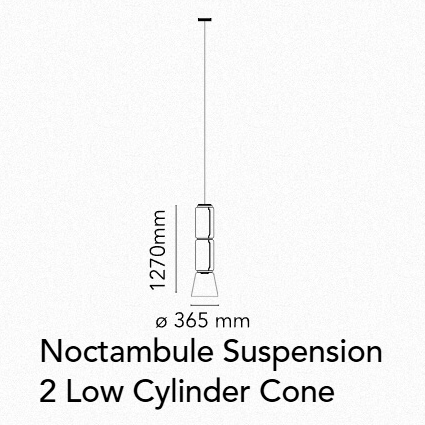 Flos Noctambule Suspension Low Cylinders & Cone - MyConcept Hong Kong