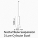 Flos Noctambule Suspension Low Cylinders & Bowl - MyConcept Hong Kong