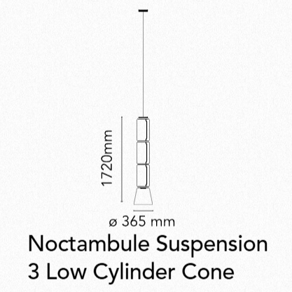 Flos Noctambule Suspension Low Cylinders & Cone - MyConcept Hong Kong