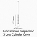 Flos Noctambule Suspension Low Cylinders & Cone - MyConcept Hong Kong