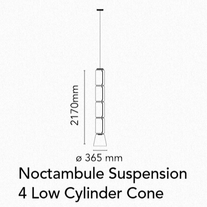 Flos Noctambule Suspension Low Cylinders & Cone - MyConcept Hong Kong