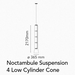 Flos Noctambule Suspension Low Cylinders & Cone - MyConcept Hong Kong