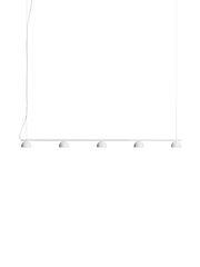 Blush rail 5 pendant lamp