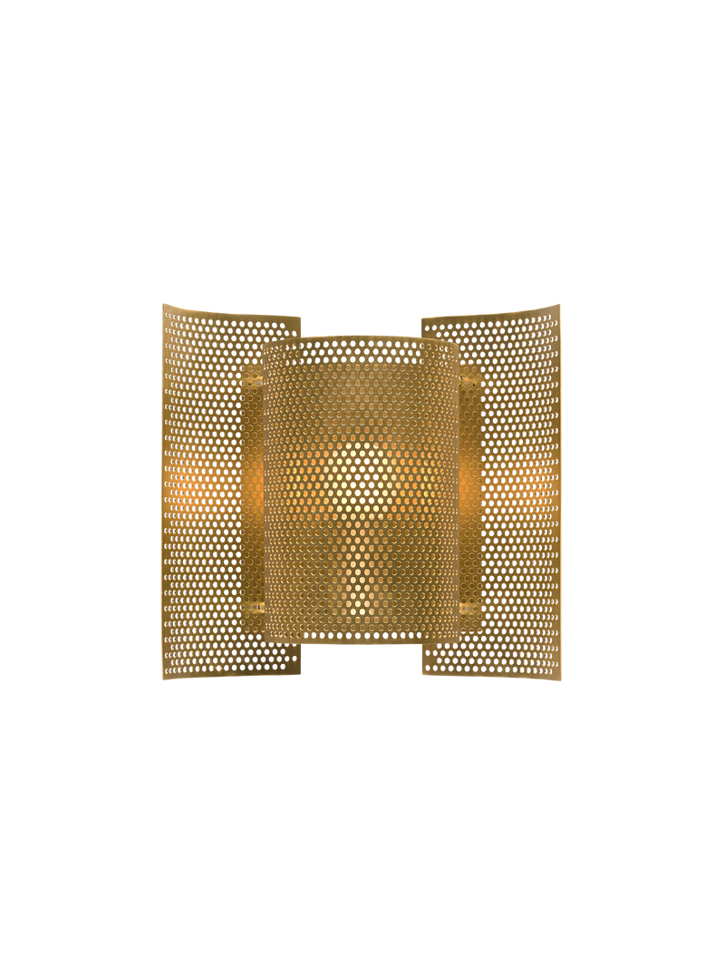 Butterfly perforated wall lamp