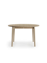 Expand dining table circular Light oiled oak D120 cm