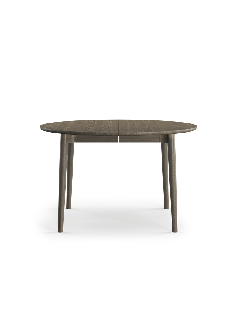 Expand dining table circular Smoked oak D120 cm