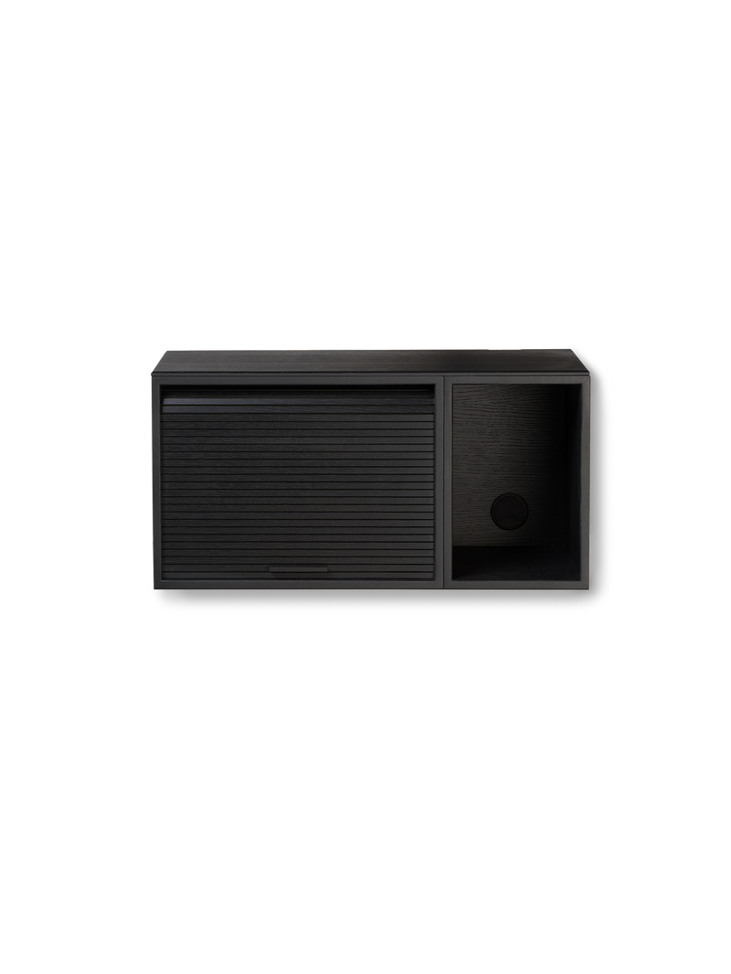 Hifive wall sideboard 75 - Black painted oak