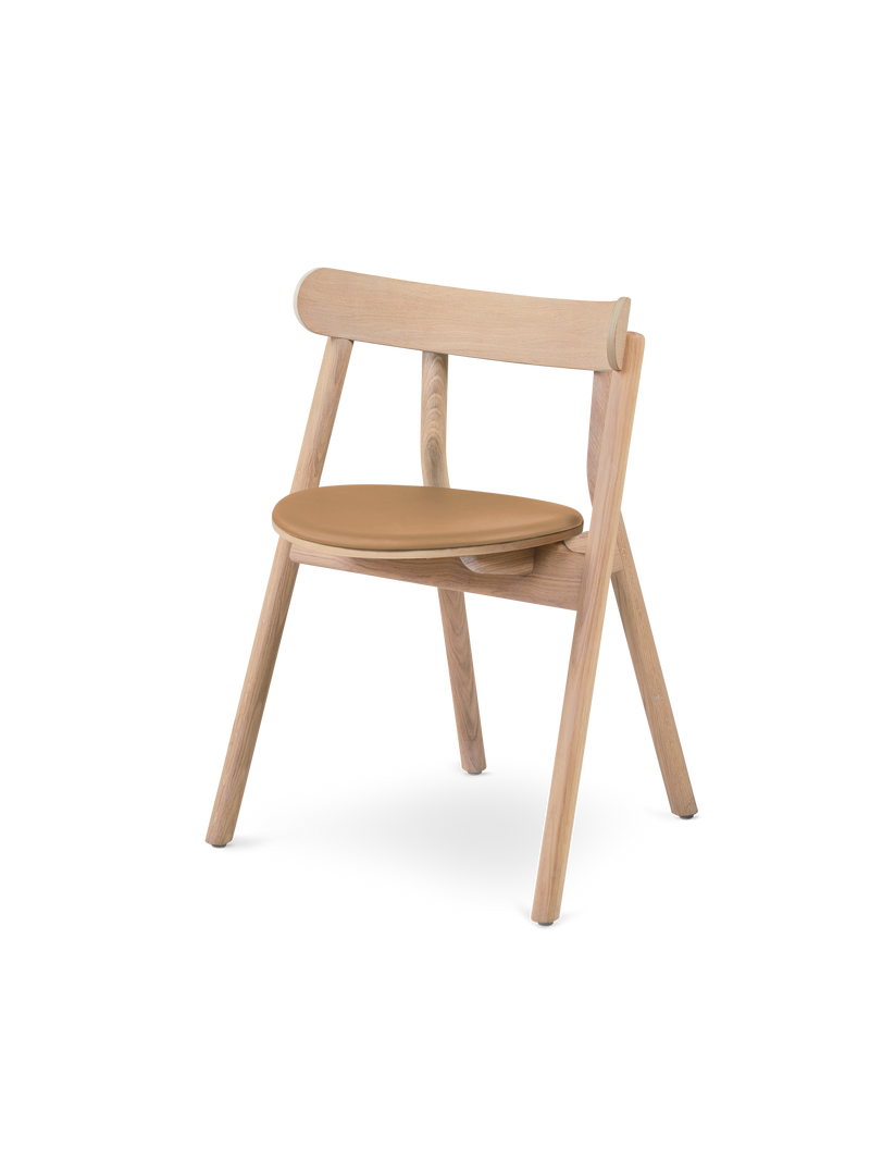 Oaki dining chair - Light oiled oak / Seat padding