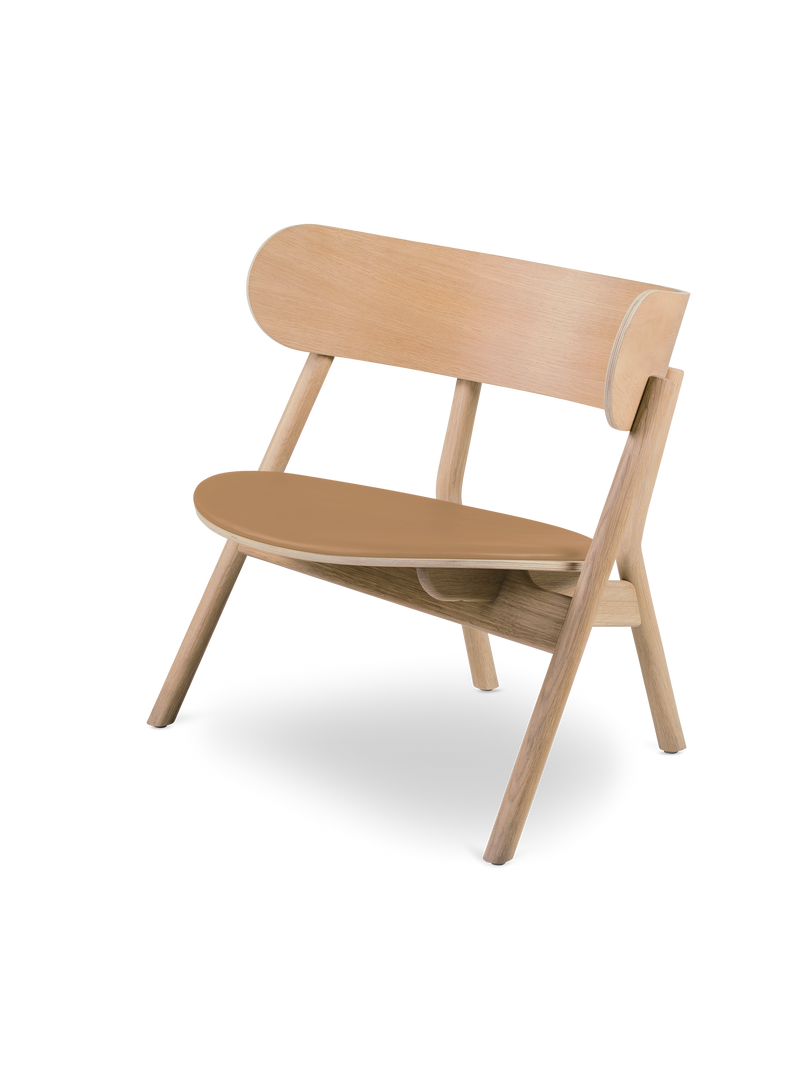 Oaki lounge chair - Light oiled oak (seat padding)