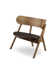 Oaki lounge chair - Smoked oak finish (seat padding)