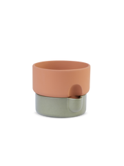 Oasis flowerpot medium - Green/terracotta