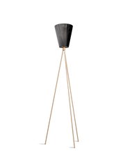 Oslo Wood floor lamp - Beige / Black