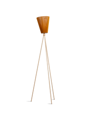 Oslo Wood floor lamp - Beige / Caramel