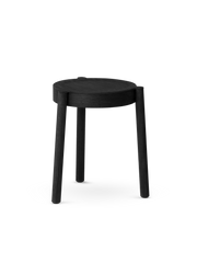 Pal stool - Black painted oak / Wood