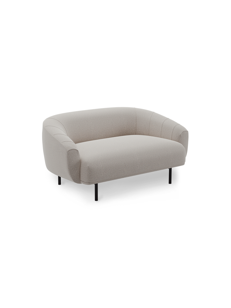Plis sofa 2-seater - Warm light grey (Brusvik 02)