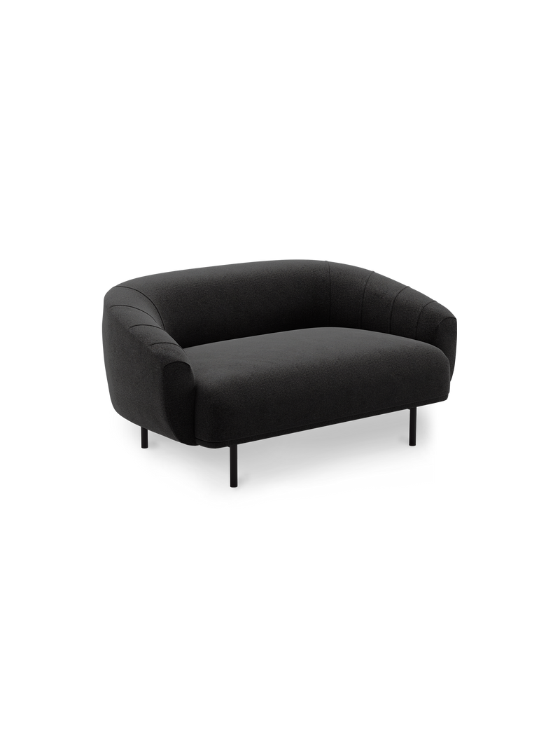 Plis sofa 2-seater - Dark grey (Brusvik 08)