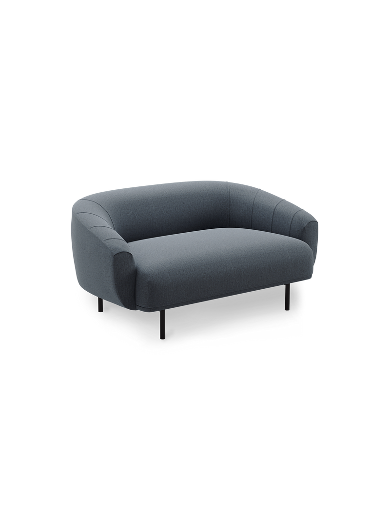 Plis sofa 2-seater - Grey blue (Brusvik 94)