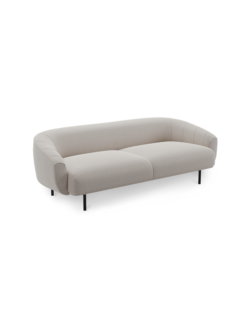 Plis sofa 3-seater - Warm light grey (Brusvik 02)