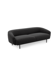 Plis sofa 3-seater - Dark grey (Brusvik 08)