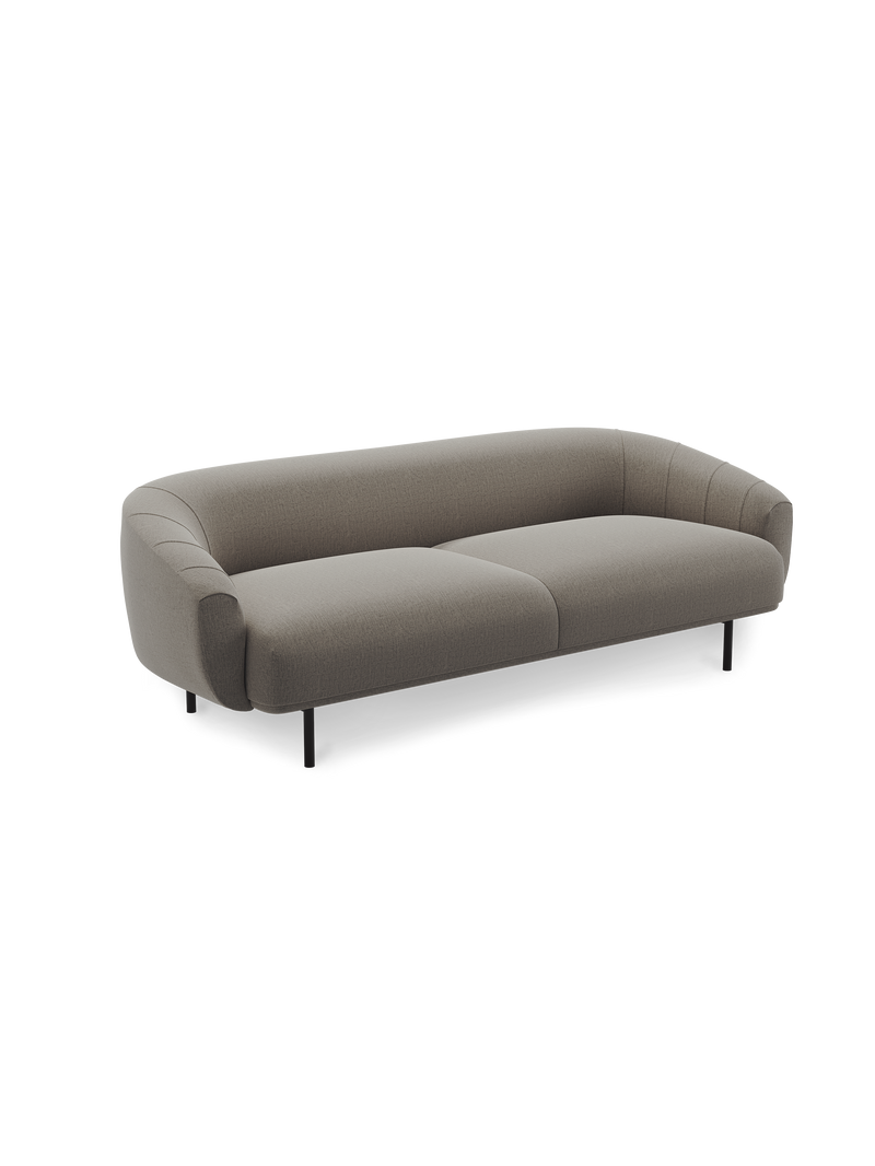 Plis sofa 3-seater - Brown (Brusvik 66)