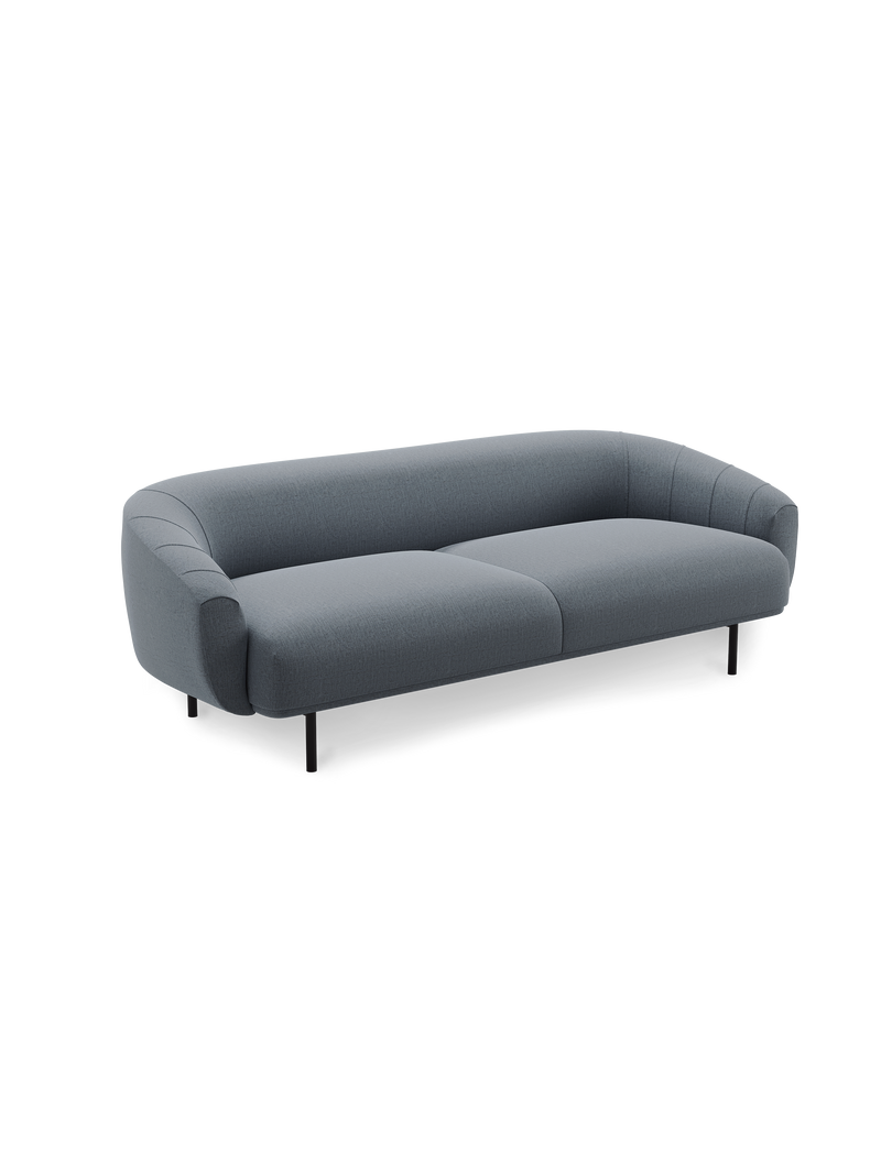 Plis sofa 3-seater - Grey blue (Brusvik 94)