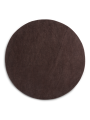 Row rug circular - Dark brown / ø200 cm