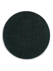 Row rug circular - Dark green / ø200 cm