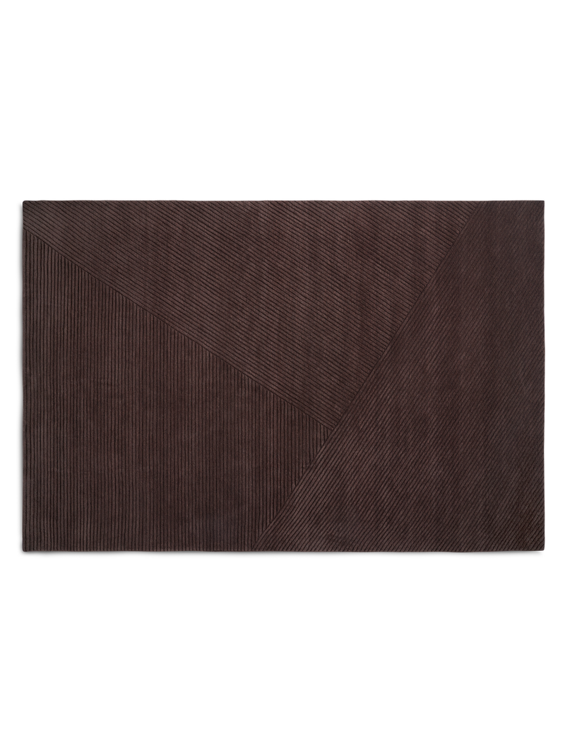 Row rug - Dark brown / 200 x 300 cm