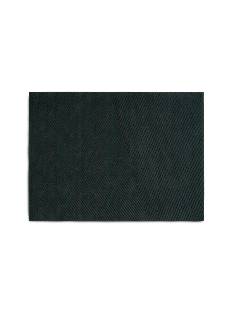 Row rug - Dark green / 170 x 240 cm