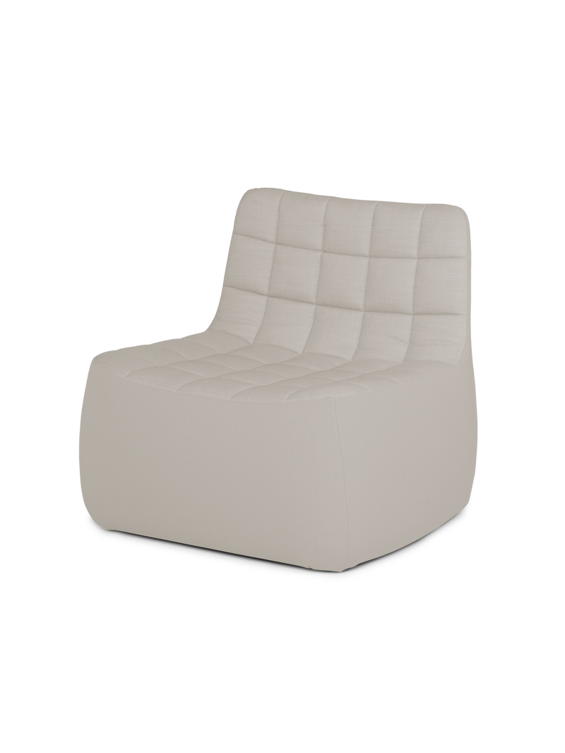 Yam lounge chair - Warm light grey (Brusvik 02)