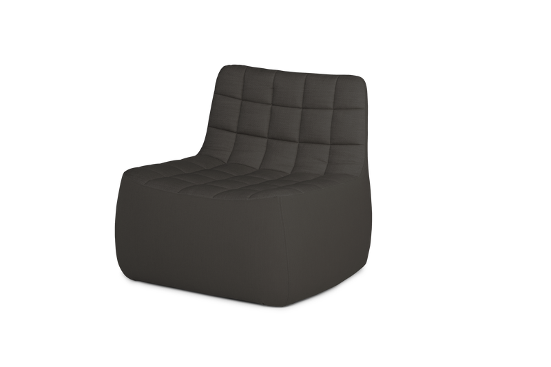 Yam lounge chair - Dark grey (Brusvik 08)
