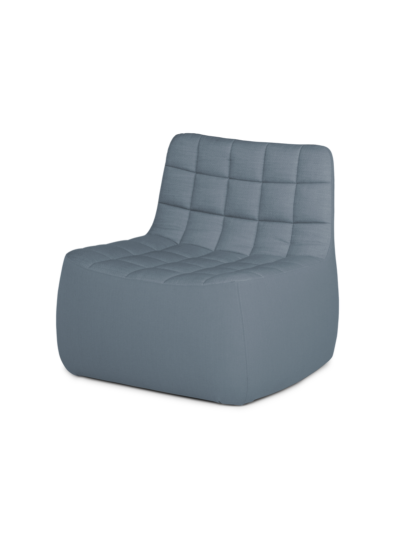 Yam lounge chair - Grey blue (Brusvik 94)