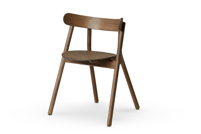 Oaki dining chair - Smoked oak finish / No padding