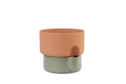 Oasis flowerpot large - Green/terracotta
